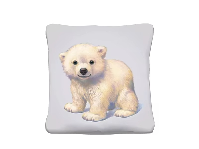 Modern Pillow Ornaments Backrest Pillow Pattern Pillow 3d model