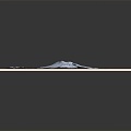 modern snow mountain topography 3d model