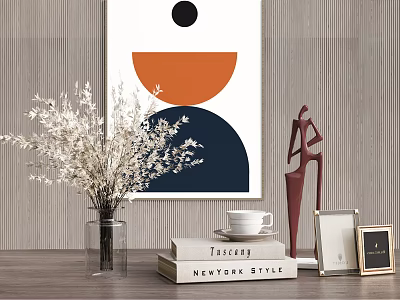 Modern Ornaments Combination Vase Ornaments 3d model