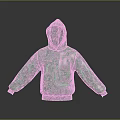 Modern Green Hoodie With Circuit Board Pattern And Tech Inspired Design 3d model