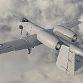 A10 Attack Aircraft Warthog Jet Fighter Ground Attack Aircraft 3d model