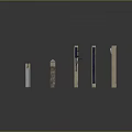 3D Model Display of Various Wall Panels and Decorative Tiles with Different Styles and Textures
