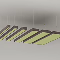 Suspended Grille Lights With Adjustable Brightness From Fifty To Two Hundred Percent