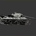 Military Tank With Camouflage Paint Turret Tracks Armor And Detailed Exterior Design