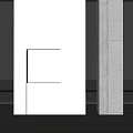 Minimalist Entrance Decorative Entrance Partition Light Box Background Wall 3d model