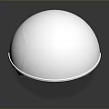 Silver Spherical Metallic Device Featuring Central Round Structure And Reflection On Black Surface 3d model