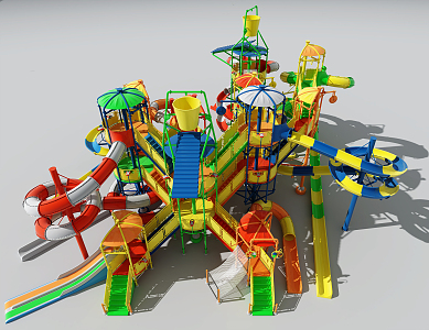 Modern Amusement Equipment Entertainment Equipment 3d model