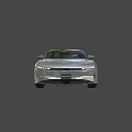 Silver Sedan With Modern Sleek Body LED Headlights And Alloy Wheels