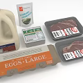 Fresh Essential Food Ingredients Including Milk Spinach Tofu Beef And Eggs