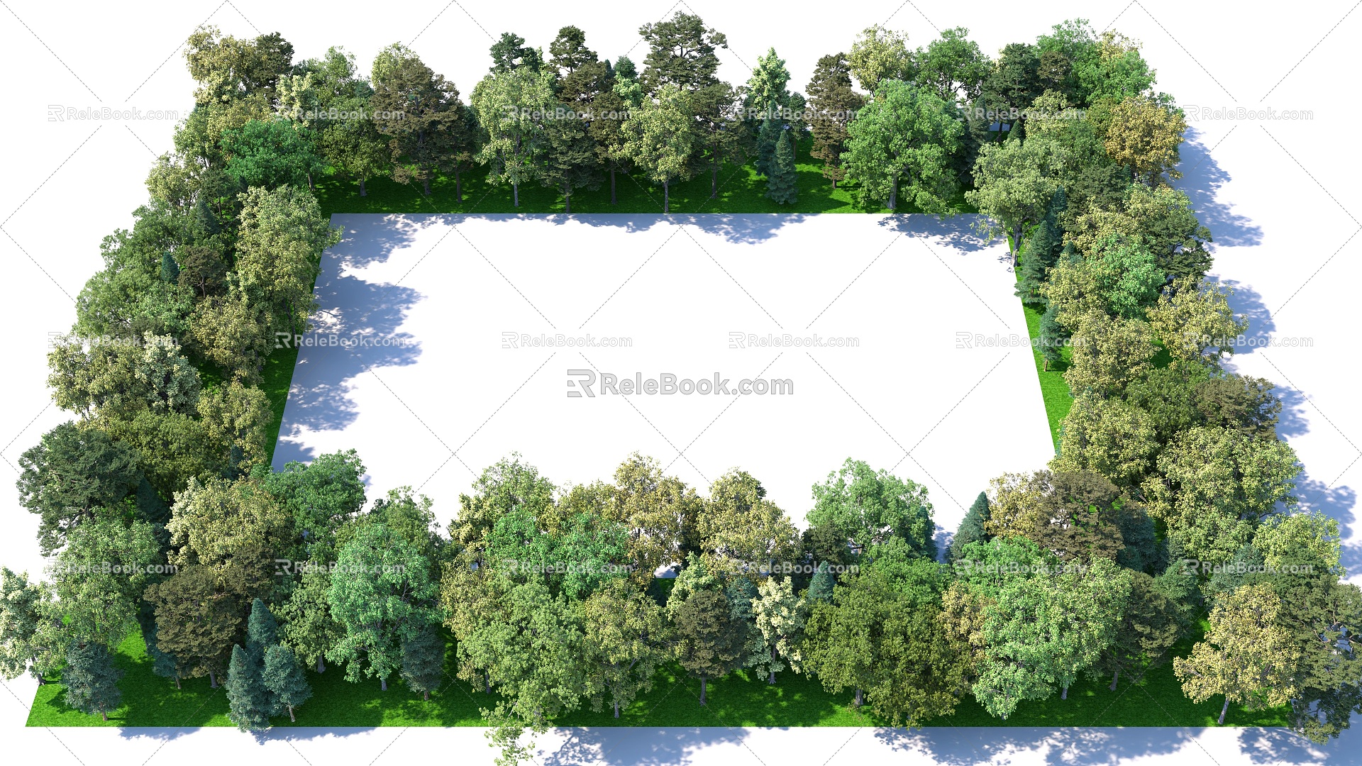 Tree Forest Big Tree Forest Ring Forest Big Tree Combination 3d model