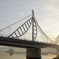 modern bridge 3d model