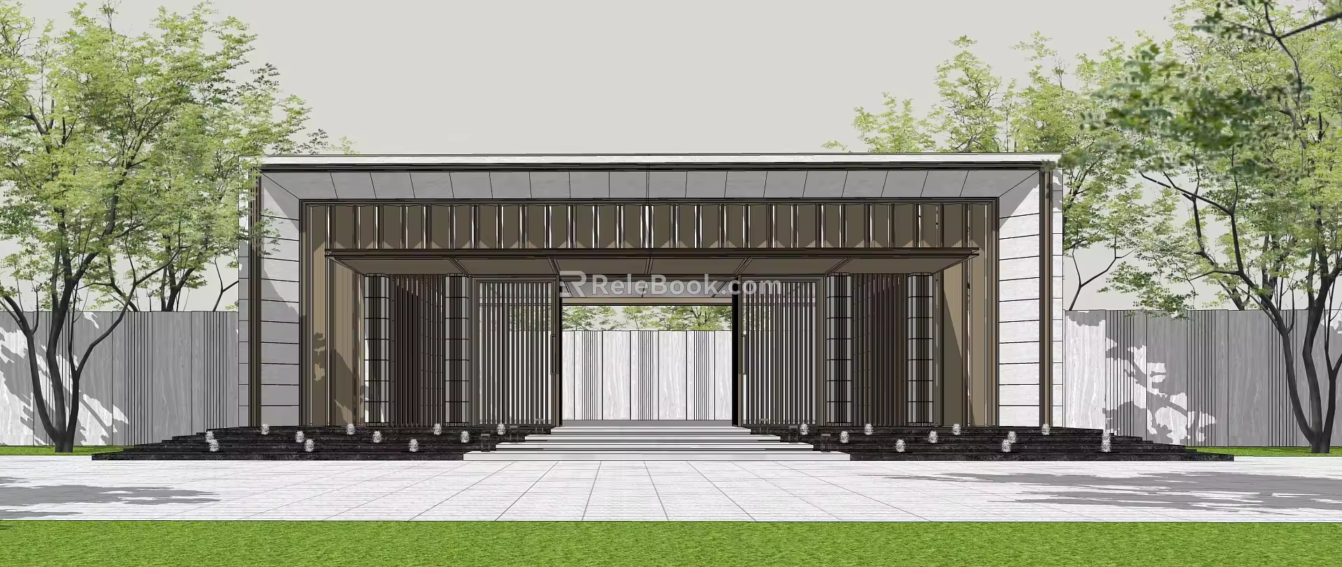 Modern Gate 3d model