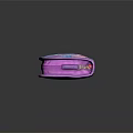 Cute Purple And Blue Butterfly Flower Print Pencil Case With Zipper Closure For Students
