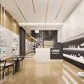 Bright Modern Digital Store Interior With Smart Electronic Product Displays And Comfortable Customer Rest Area