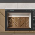 Modern soft bag soft bag background wall 3d model