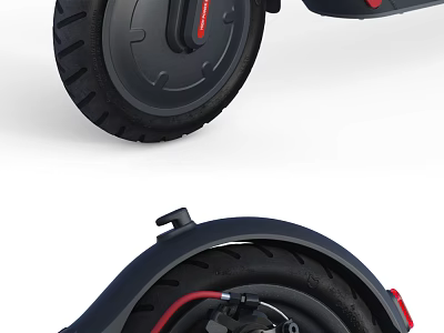 Electric Scooter Wheels Design And Components 3d model