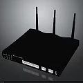 NetComm Wireless Router With Three Antennas Multiple Ports And Black Sleek Design