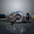 Manual Metal Kitchen Tool With Black Handle And Wooden Part For Food Preparation