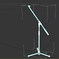 Modern Black Tripod Coat Rack Stand With Adjustable Height For Home Furniture
