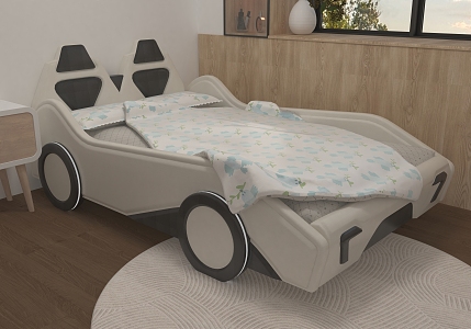 Children's bed creative bed car 3d model