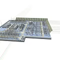 Large Scale Industrial Plant Layout With Power Transformers And Machinery Systems 3d model