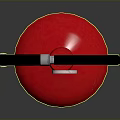 Red Fire Extinguisher With A B E Type Label And Safety Equipment