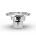 Ground Floor Circular Stainless Steel Drain Fixture With Polished Surface