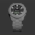 Modern Digital Smart Watch With Stainless Steel Band And LCD
