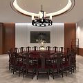 New Chinese-style private room box 3d model