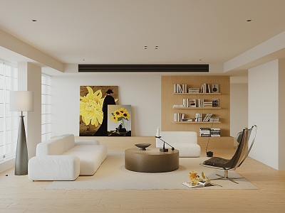 modern living room home living room model