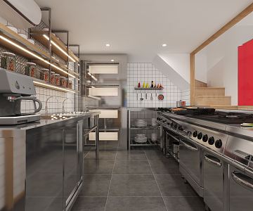 Modern Kitchen 3d model