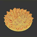 Fresh Strawberry Tart Arranged with Strawberries in Flower Shape and Whole Center