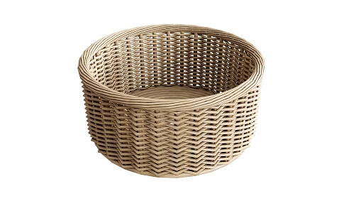 Modern Storage Basket Ornaments Bamboo Basket Bamboo Basket Dustpan 3d model