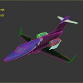 Modern Blue And Black Passenger Aircraft With Sleek Design And Reflective Surface