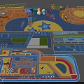 Children's Playground Design With Colorful Slides Climbing Structures And Play Zones