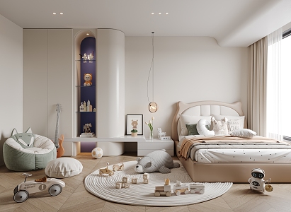 Modern Children's Room 3d model