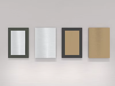 Modern decorative painting metal 3d model