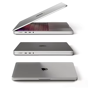 Modern Laptop Tablet PC 3d model