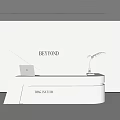 Front desk, reception desk, bar counter 3d model