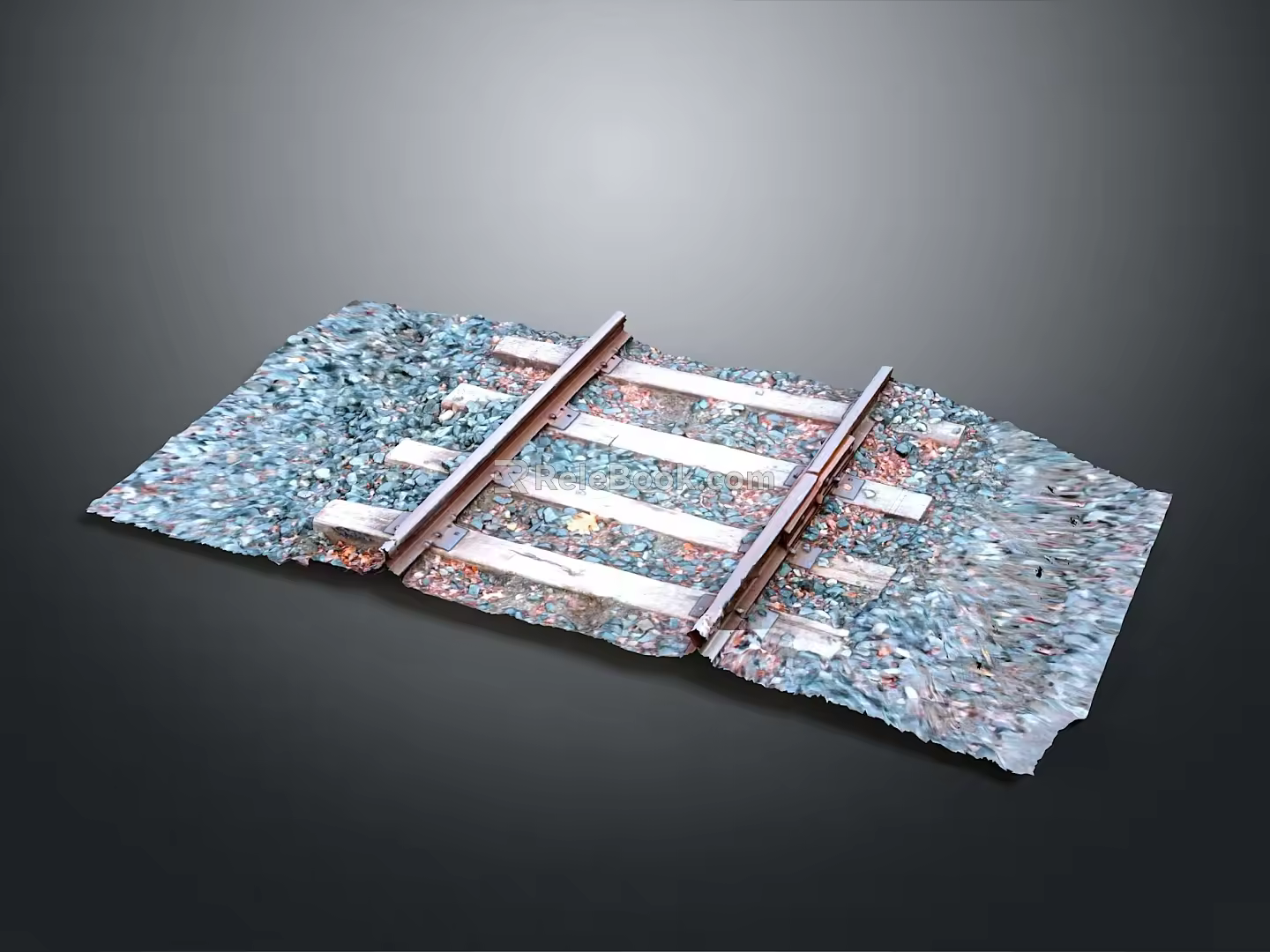 Tracks Cartoon Tracks Animation Tracks Railways Realistic Railways 3d model