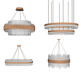 Light Luxury Chandelier 3d model