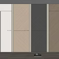 Modern Hinged Doors In Various Colors With Sleek Design For Home Interior 3d model