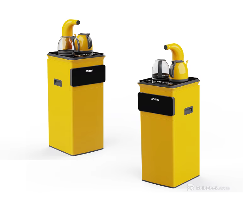 Daily Electrical Appliances Beko Yellow Dual Units With Kettle And Modern Design 3d model 