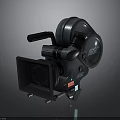 ARRI Vintage Electronic Camera With Metal Body Handle And Stand Design
