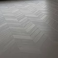 Sleek Light Gray Herringbone Flooring With Geometric Pattern And Modern Design