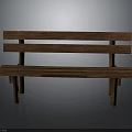 Architectural Wooden Bench Structure With Natural Wood For Outdoor Garden Seating Areas