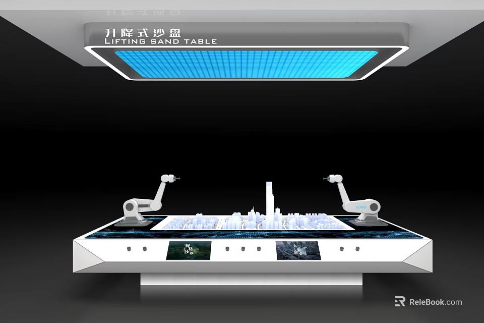 Lifting Sand Table Design With Elevating Mechanism And Interactive Display Models 3d model 