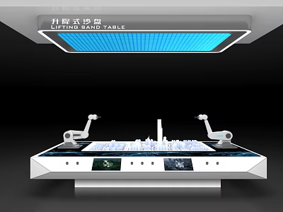 Lifting Sand Table Design With Elevating Mechanism And Interactive Display Models 3d model