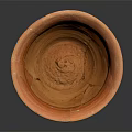 Traditional Handcrafted Terracotta Pot with Textured Surface and Rustic Artisanal Design