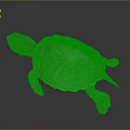 Turtle Tortoise Brazilian Tortoise Cartoon Tortoise Snapping Turtle Chickpedo Reptile Cold Blooded Animal Reptile 3d model